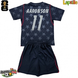 Yhdysvallat Brenden Aaronson #11 Vieraspaita Lapsille MM-kisat 2026 Lyhythihainen (+ shortsit)